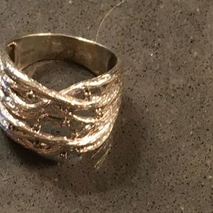 Effy 0.04 Sterling Silver Diamond Branch Ring